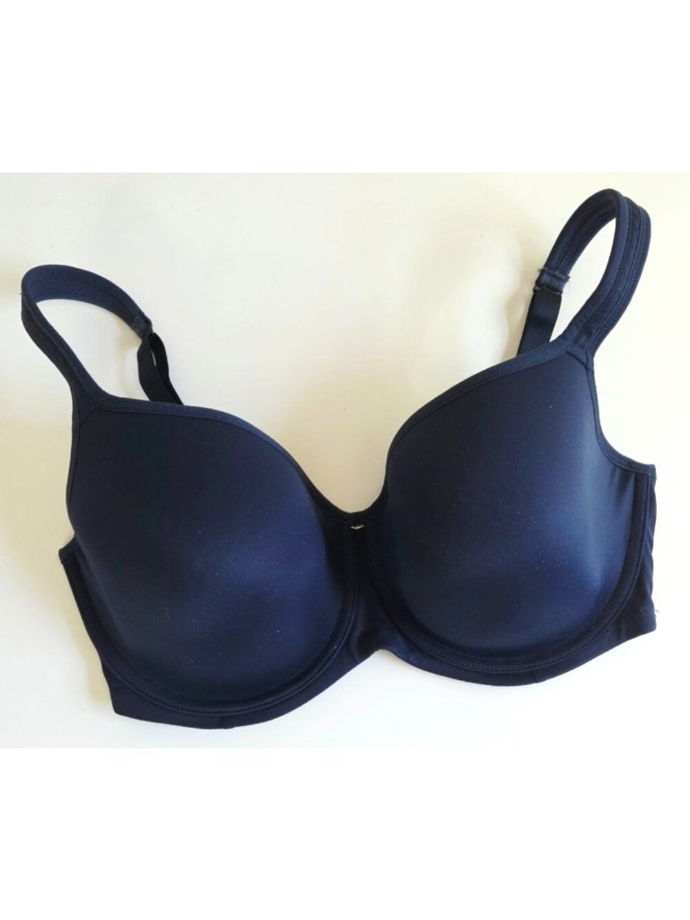 Essential Bodywear Navy Blue Full Coverage Bra Size 34F Underwire RN 114334